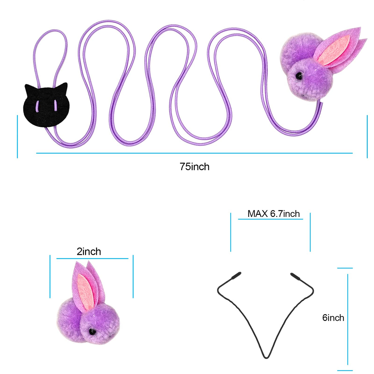 ZPH Cat Toys Interactive for Indoor Cats,2PCS Retractable Cat Wand,9PCS Teaser Toys&1PCS Hanging Door Lure Kitten Toy,Interactive Feather Toy for Teaser Play and Chase Exercise with Kitten