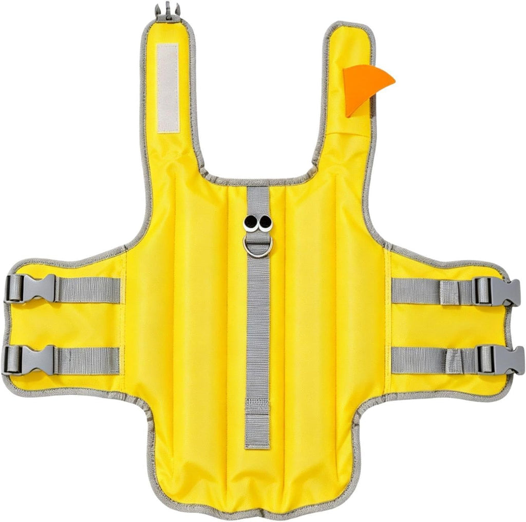 Dog Life Vest XS/S/M,Nylon Swim Jacket Adjustable with Chin Rest FrontFloat