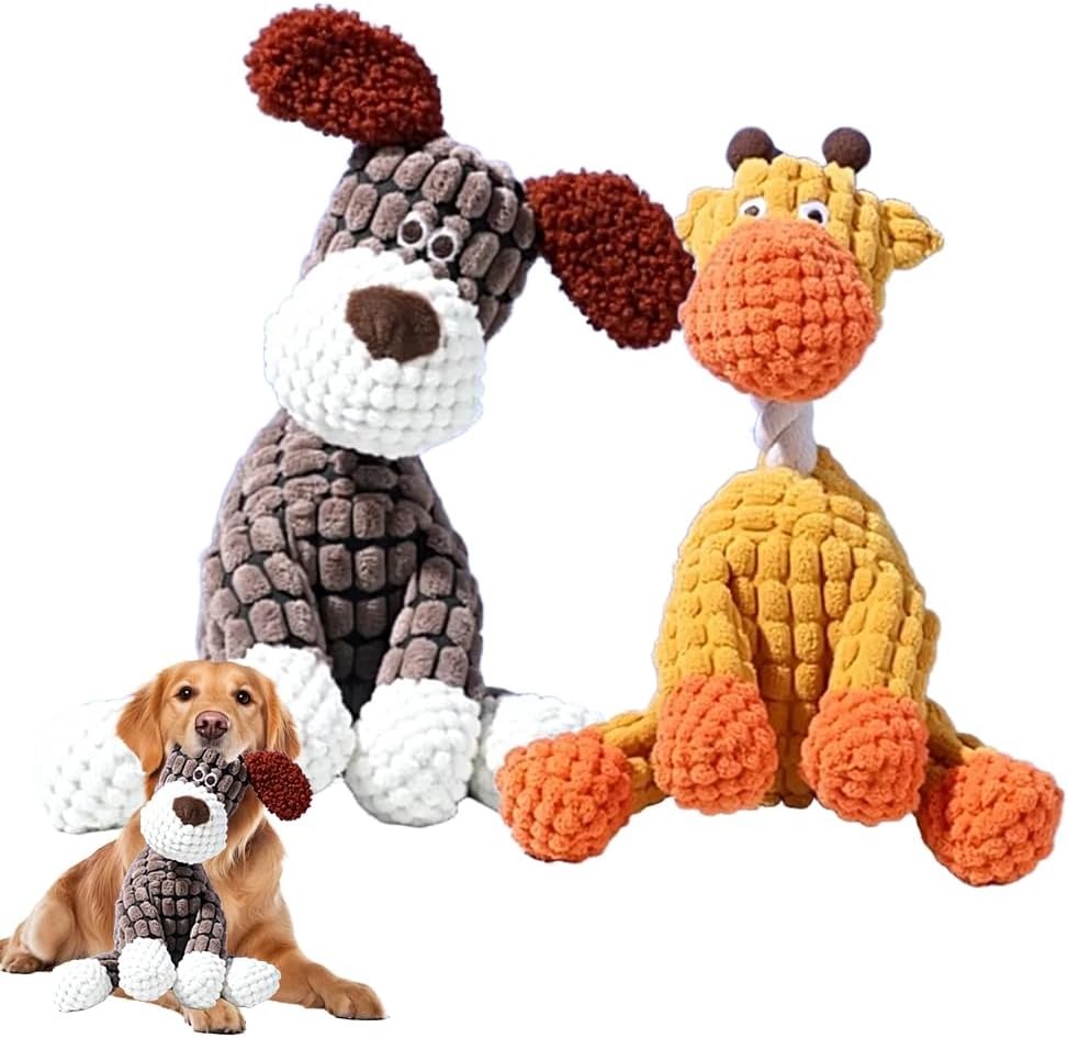 Indestructible Dog Toy for Aggressive Chewers, Dog Toys，Brown