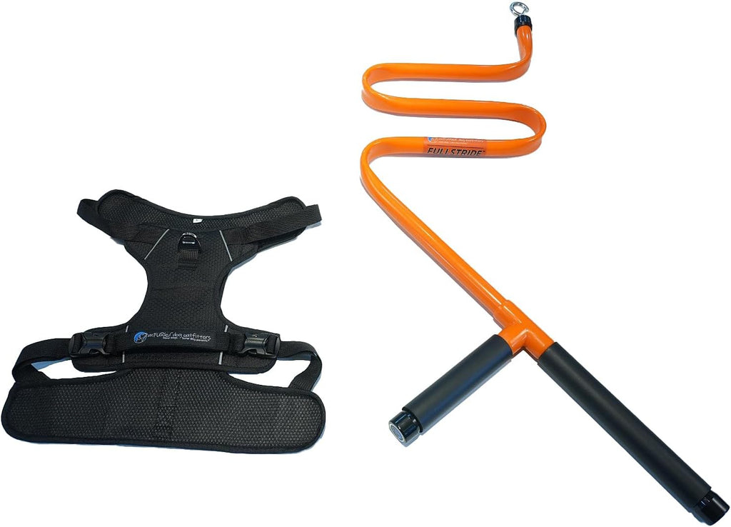 FullStride Dog Exercise Leash System for Walking, Jogging and Running (FullStride M/Harness L)