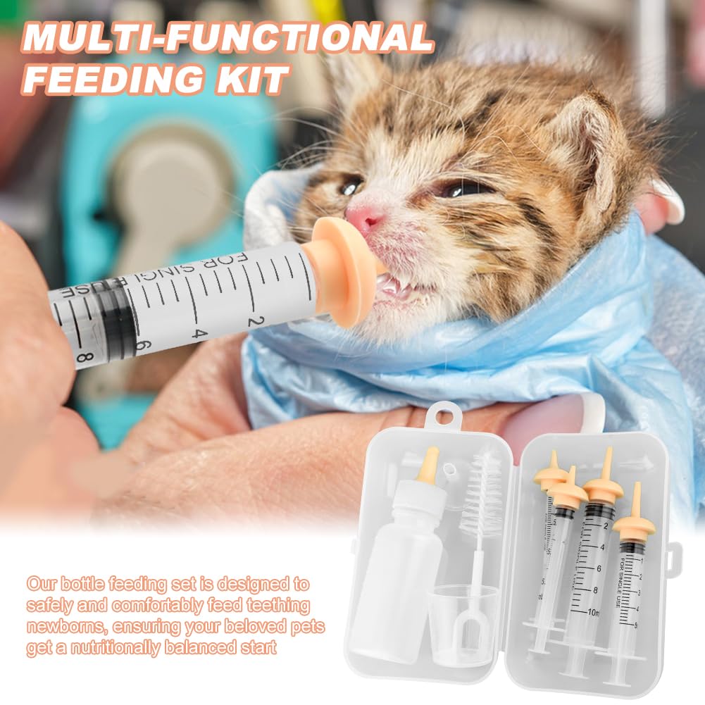 NOVYQREN Pet Nursing Kit for Newborn Puppies, Kitten & Small Animals