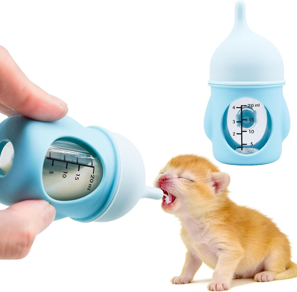 Puppy Bottles for Nursing，Kitten Bottles for Nursing，Pet Feeding Bottle，(Yellow- 20ml)