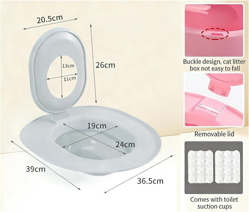 Cat Toilet Training Kit Trainer for Pet Step-by-Step