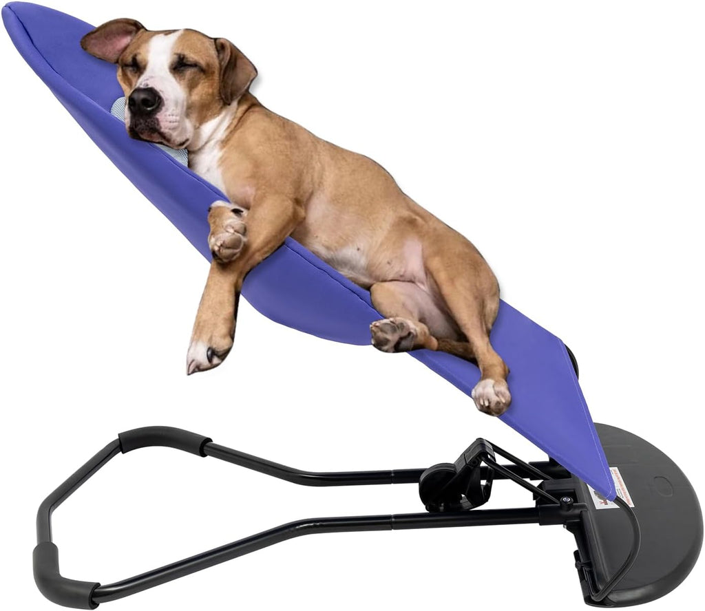 Pet Chair for Small Medium Dogs and Cats, Outdoor Portable Foldable Dog Bouncer Bed w/ 3-Level Adjustable Height, Breath