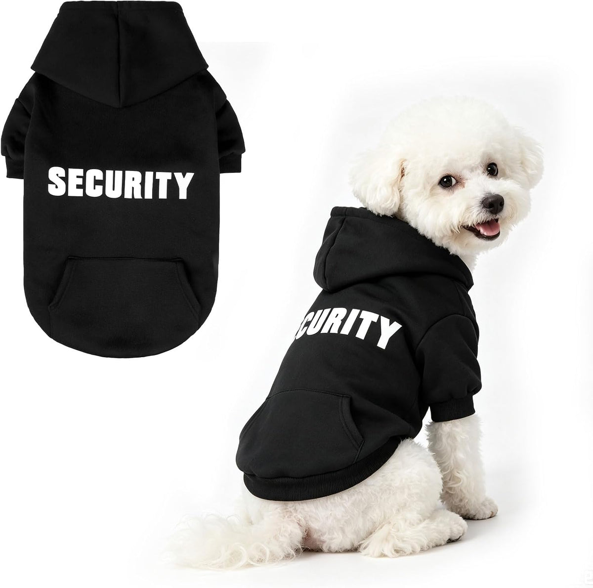 Security Dog Hoodies,Soft & Warm Dog Sweatshirt,X-Large