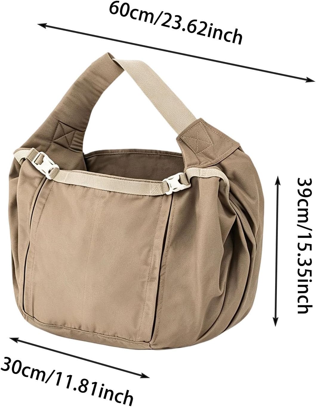Large Dog Sling Carrier for Pets up to 40 Lbs, Heavy‑Duty Canvas Pet Sling