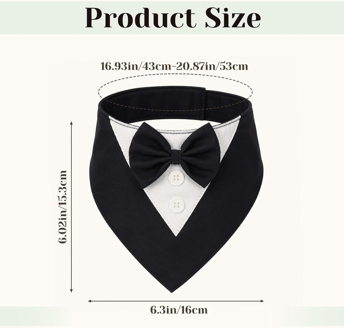 Dog Tuxedo Bandana Wedding Birthday Dog Bow Tie