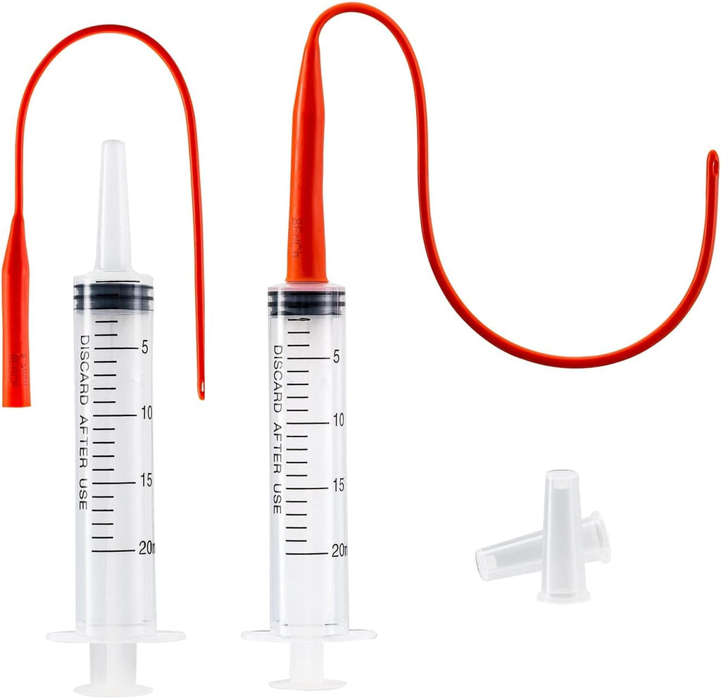 Newborn Puppy Kitten Small Animal Sterile Mucus Extractor Suction Catheter, Animal Kid Puppy Kitten Tube Feeding Kit 8 F
