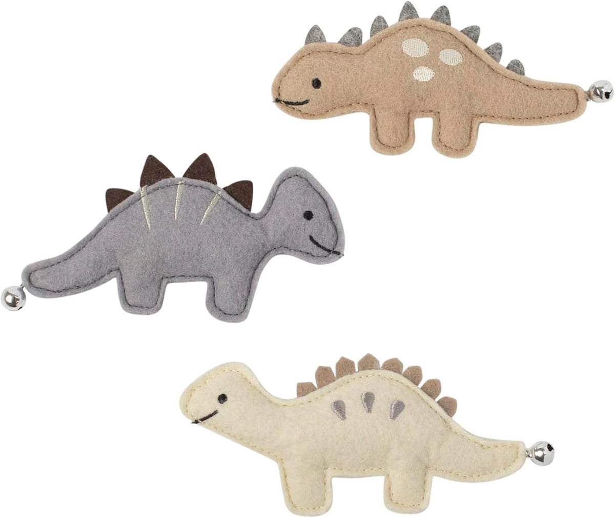 Fringe Studio Mini Cat Toy Set We're Adora-Saurable, 3 Piece Dinosaur Toy Set for Cats, PetShop Collection (904071)