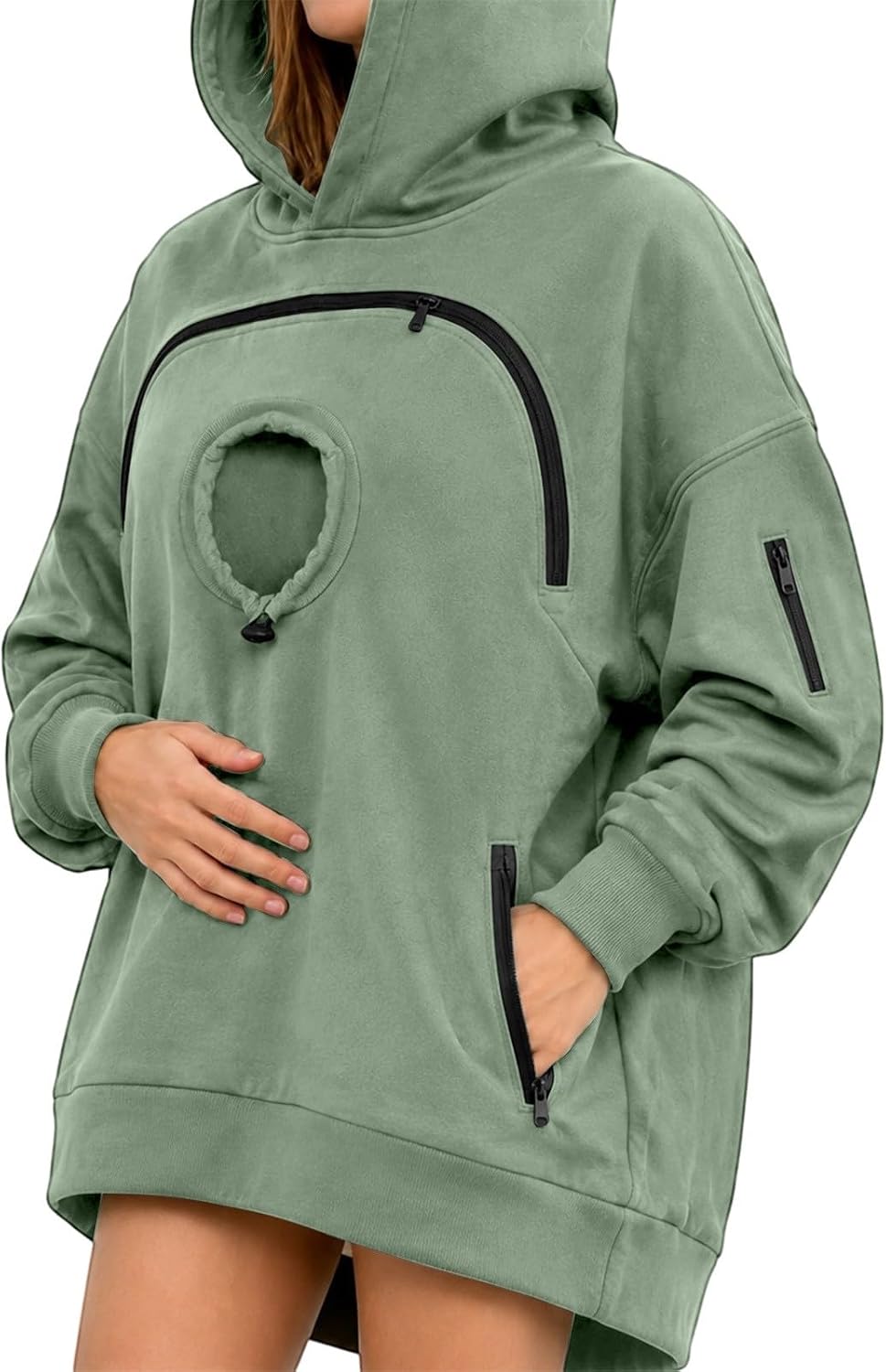 Pet Pouch Hoodie Cat Hoodie with Pouch Pull Pocket for Dogs & Snack Hoodies