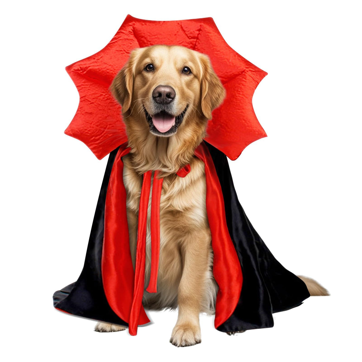 Golden Retriever Halloween Costume, Extra Large Dog Vampire Cape Cloak for Great Dane German Shepherd, Big Dog Halloween Costumes XL(Vampire,XL)