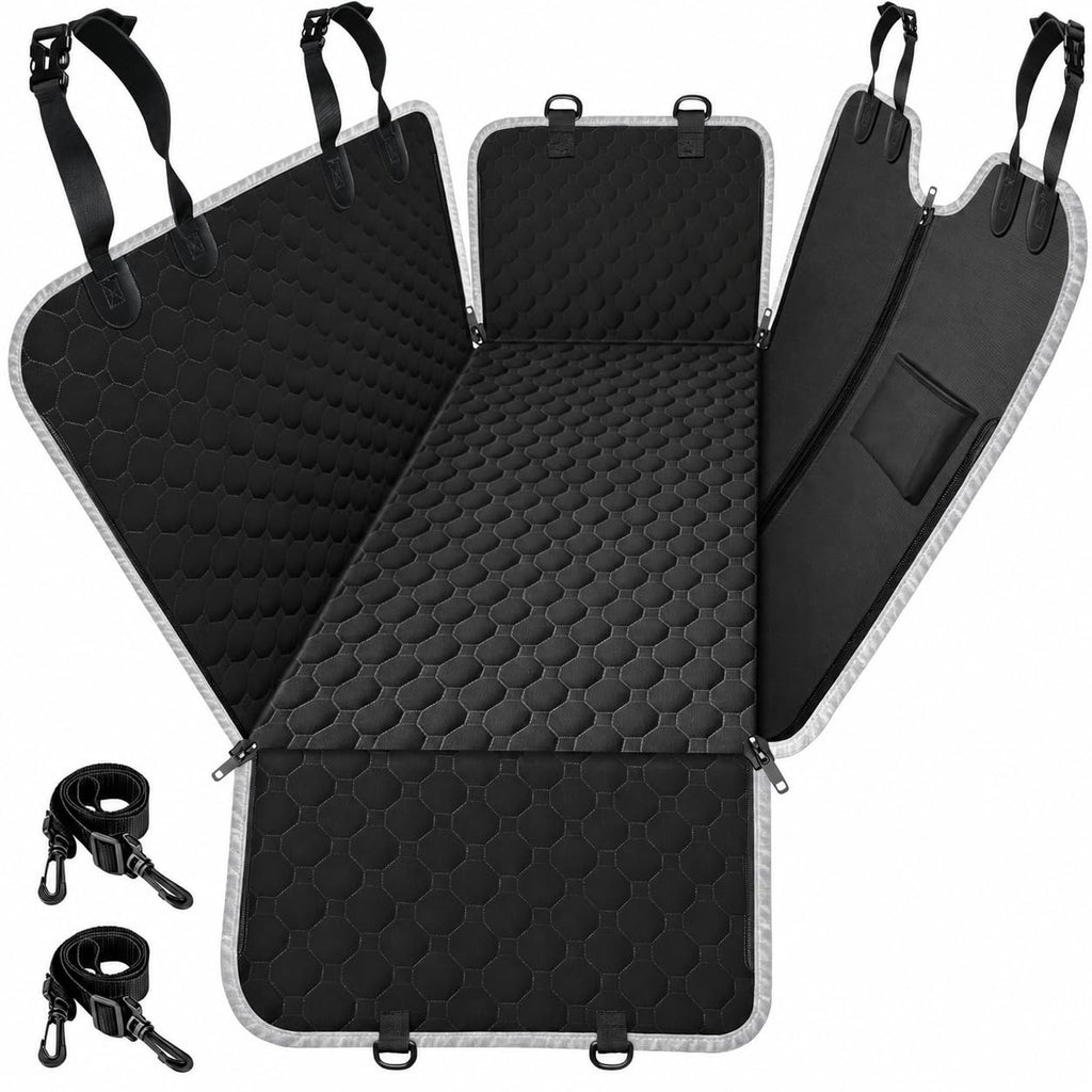 Mancro Dog Car Seat Cover for Back Seat, Waterproof Dog Hammock for Car