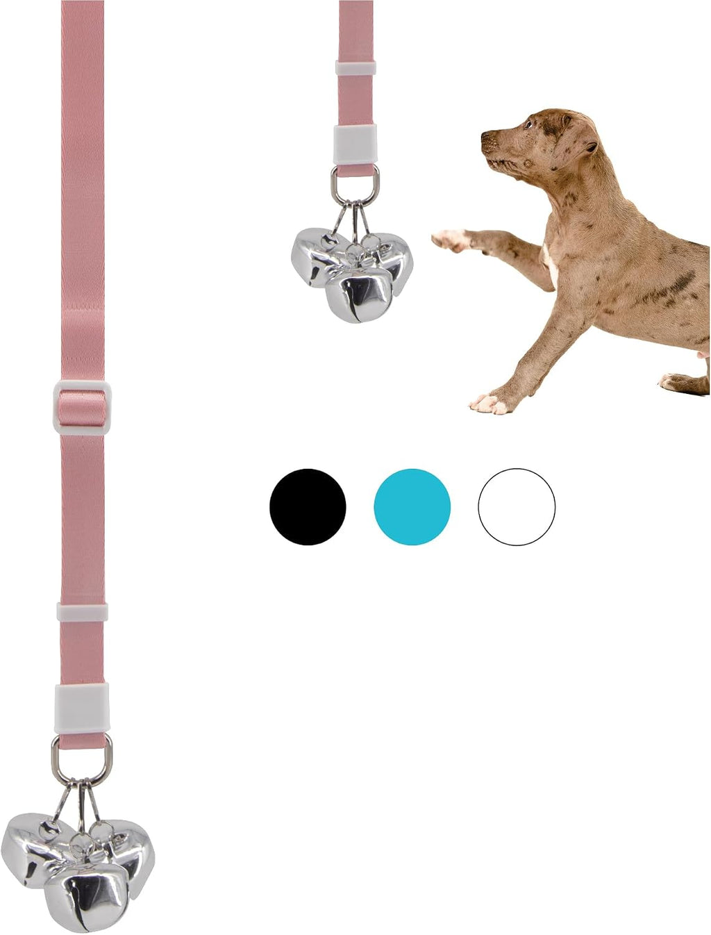 SVD.PET Puppy Bell Doorbell, Dog Bell for Potty Training, Attached to doorknob or Anywhere Near the Door, Length and Hei