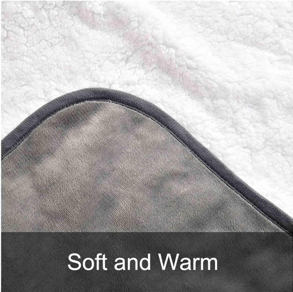 Waterproof Travel Blanket - Super Soft Flannel Throw with Leak-Proof Layer