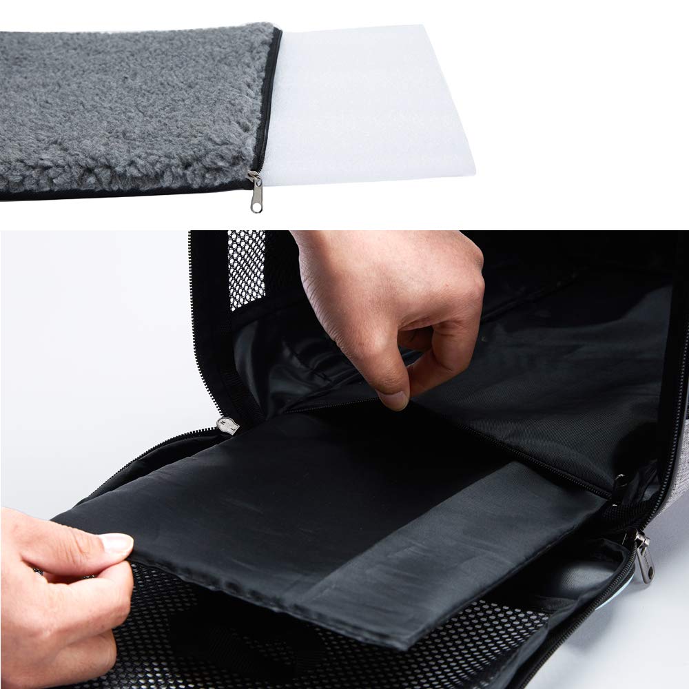 Vceoa 17.5"x11"x11" Pet Carrier for Cats