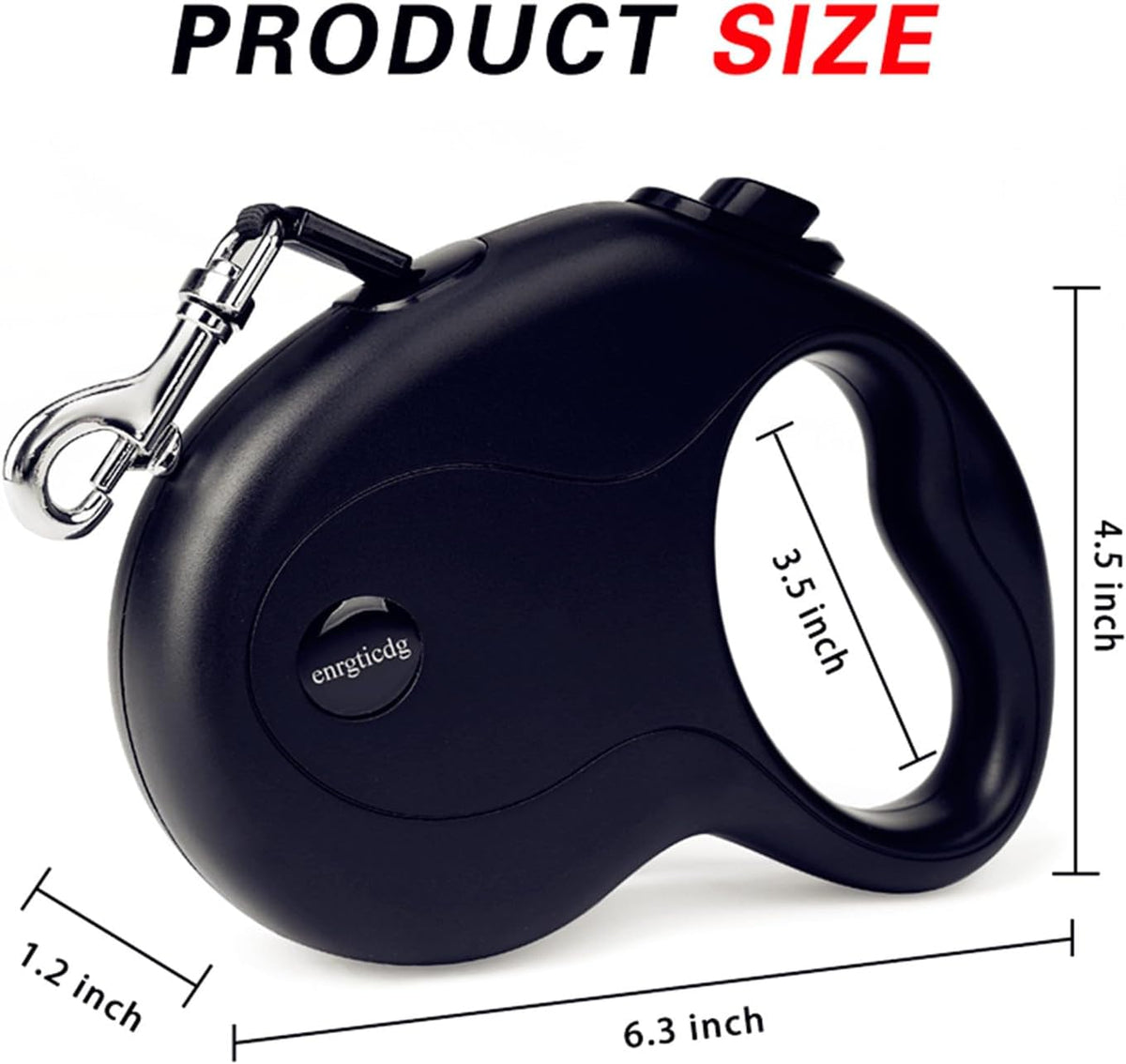 enrgticdg 16Ft Retractable Dog Leash,Light Weight Leash for Small to Medium Dogs/Cats Up to 50lbs,Stainless Steel Spring