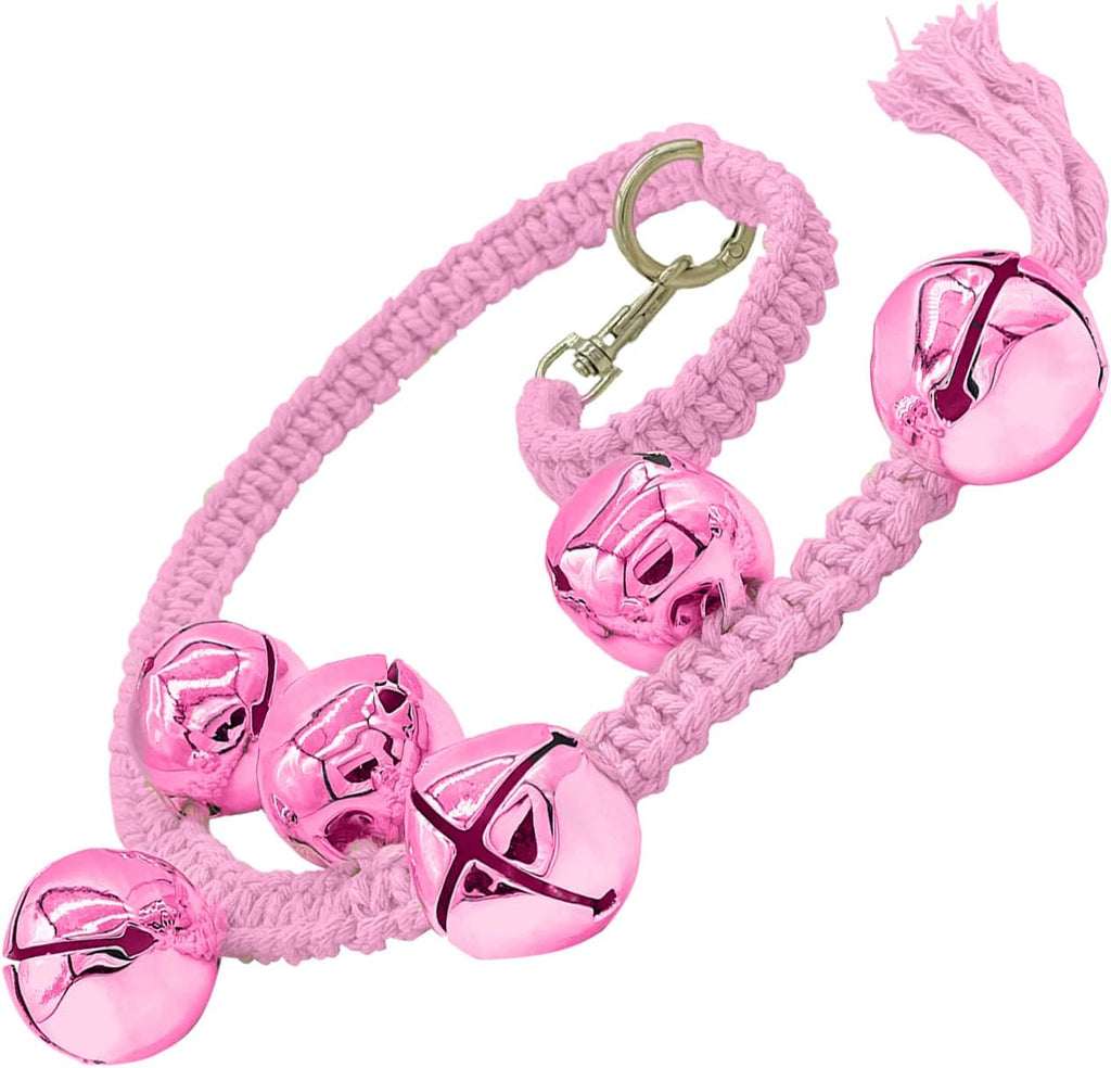Dog Hanging Doorbells| 6 Extra Loud Dog Potty Training Bells| Adjustable Durable Braided Rope Door Bell for Dogs to Ring