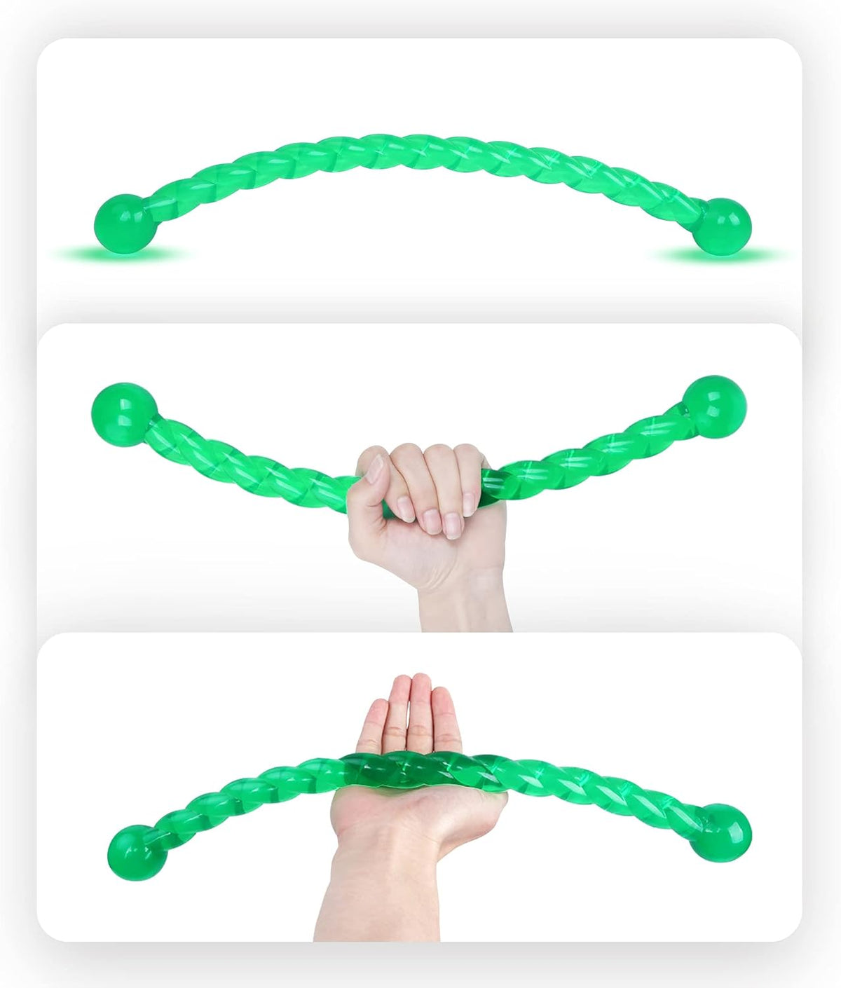 Dog Chew Toys 19'' Long for Medium/Large Dogs Aggressive Chewers, Rubber Dog Rope Toys Knot Teething Toys Almost Indestr
