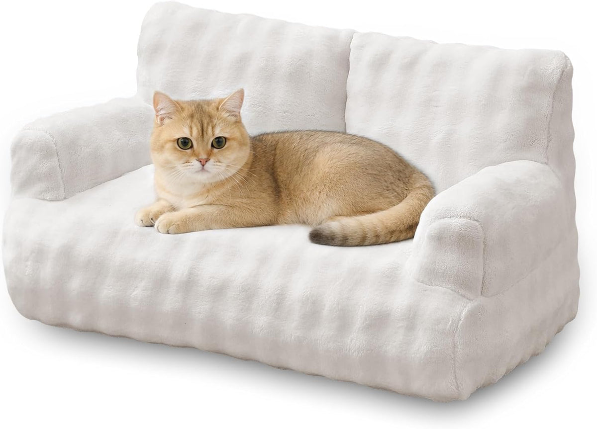 Cat Couch Bed, Cute Pet Sofa for Indoor Cats, 26"x15", Dusty Purple