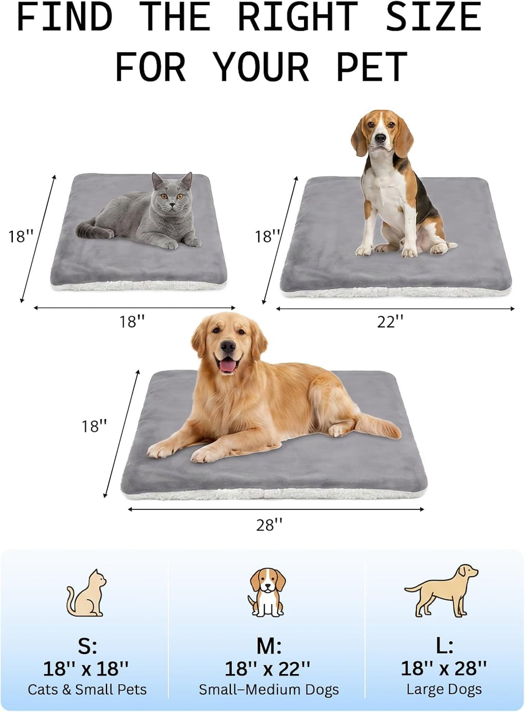 Pet Heating Pad for Cats,Waterproof,Anti-Bite Timer Warming Mat