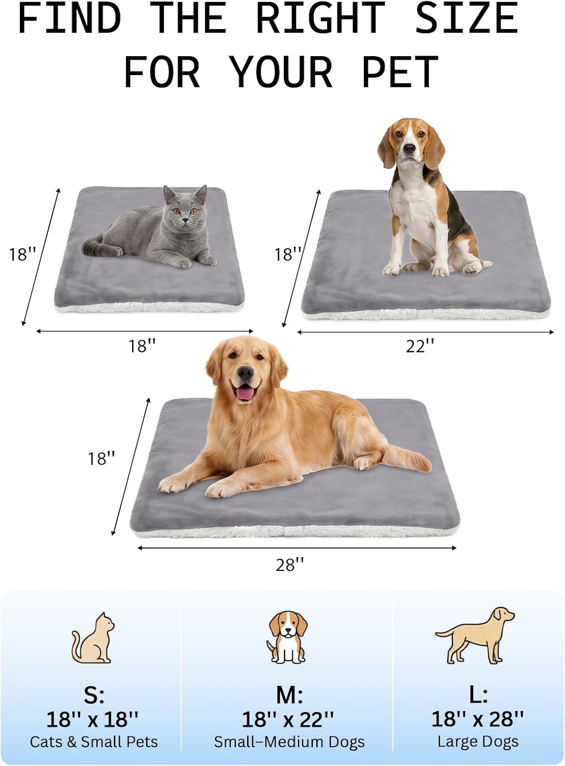 Pet Heating Pad for Cats,Waterproof,Anti-Bite Timer Warming Mat