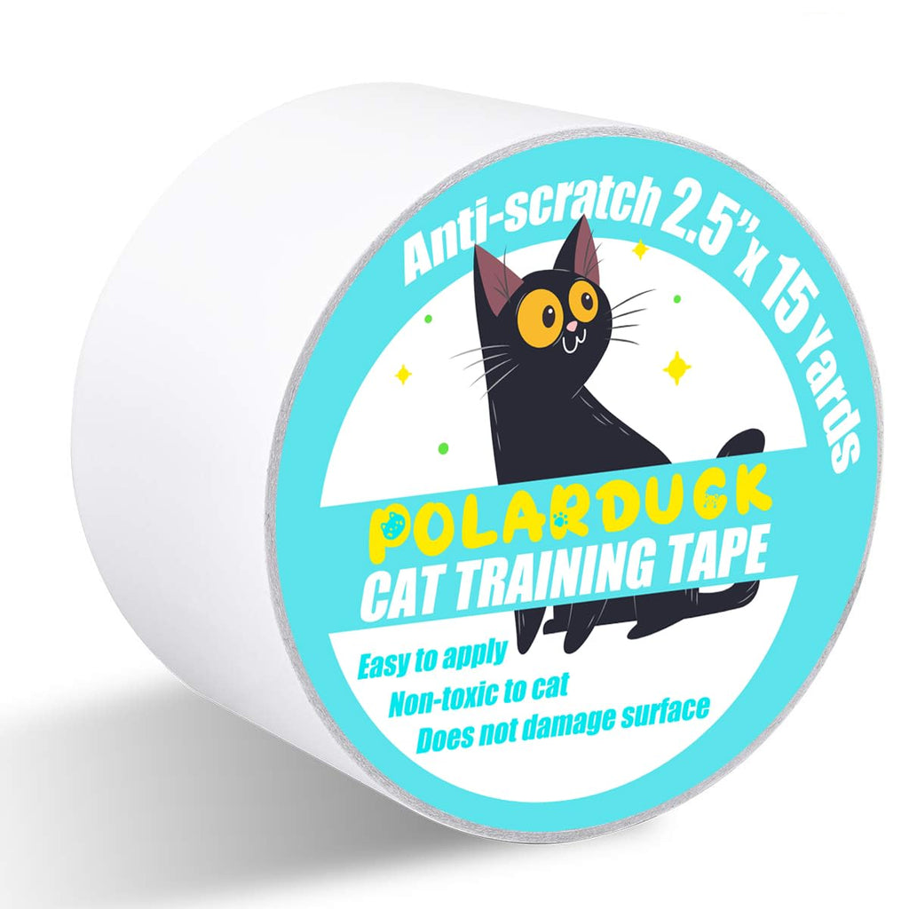 Anti Cat Scratch Tape: 4 inches x 30 Yards Cat Training Tape 100% Transparent Clear Double Sided Cat Scratch Deterrent T