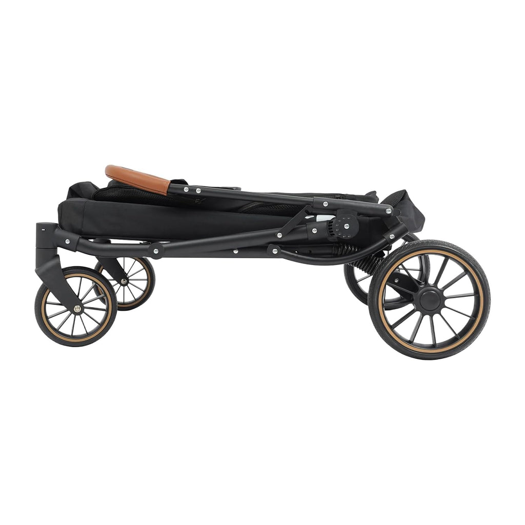 4 Wheel Pet Stroller for Dogs & Cats Foldable Dog Stroller with Detachable