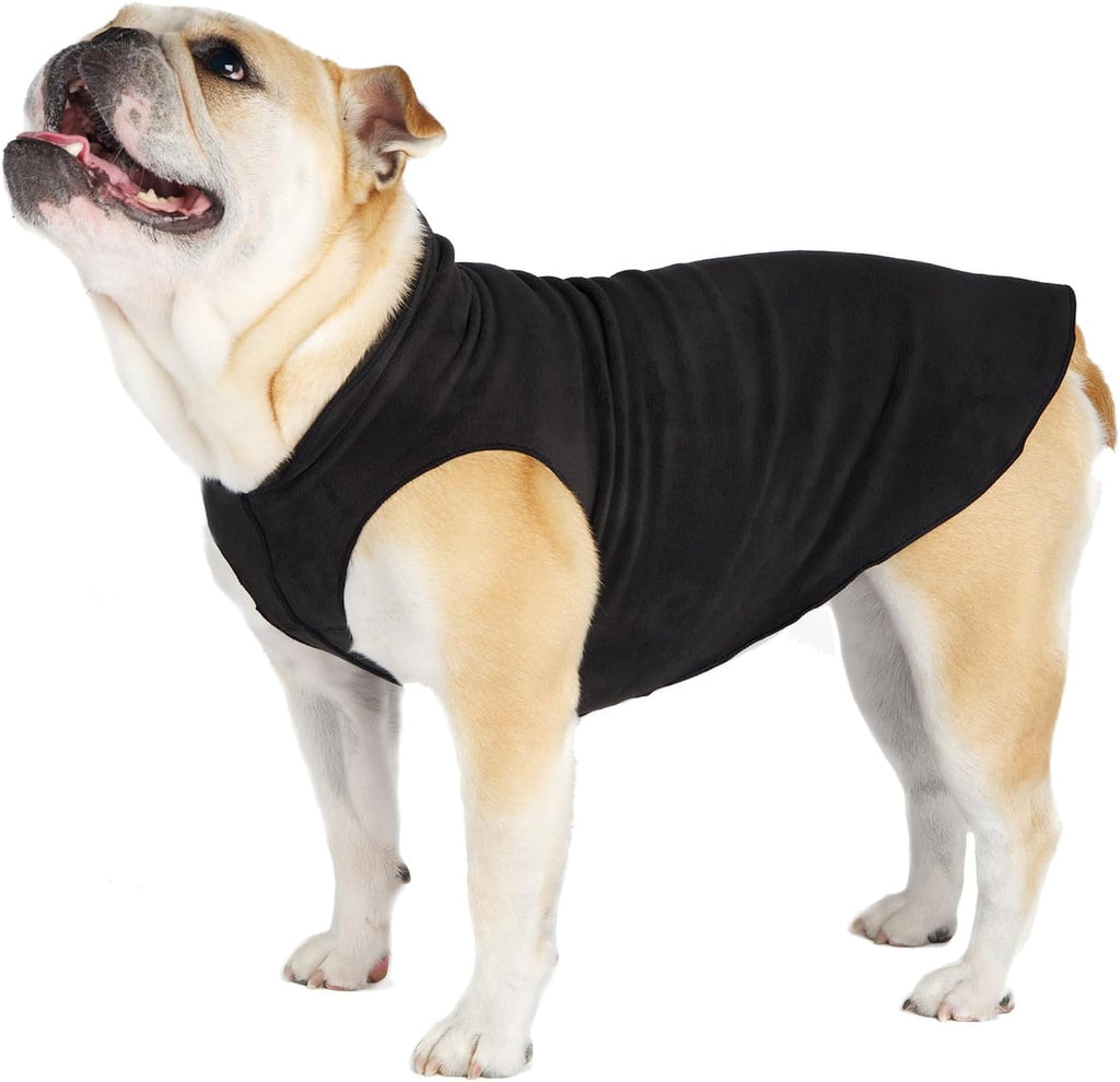 Goldpaw Stretch Fleece Dog Sweater, Red Classic Plaid, Size 8