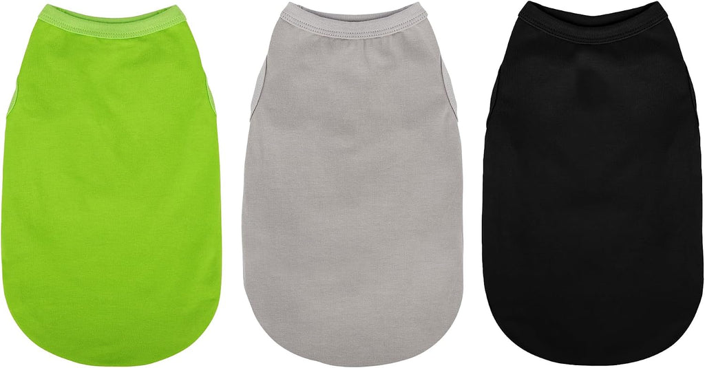 Elevate Your Dog's Fashion Quotient with Colorful and Breathable Sleeveless Cotton Shirts! Perfect Pet Apparel for Small