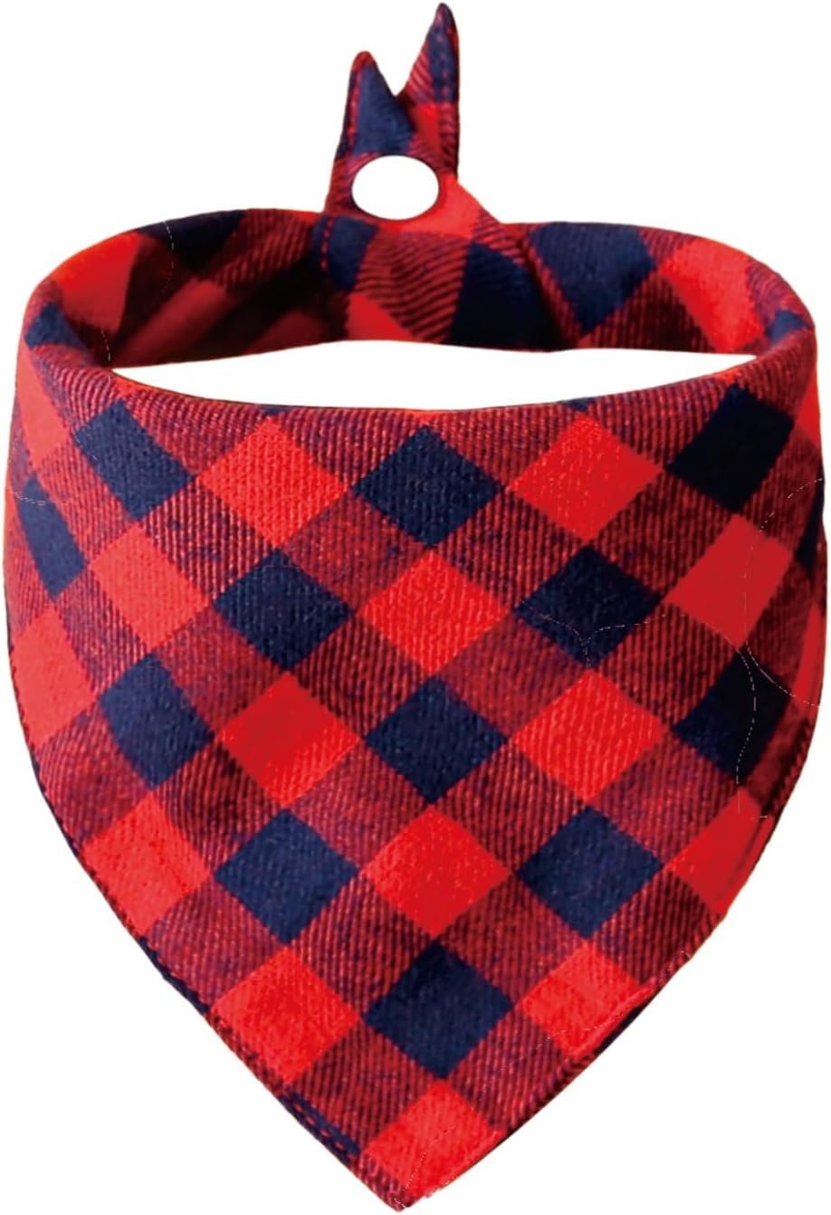 Adjustable Buckle christmas Dog Bandana, Red Green White, Medium