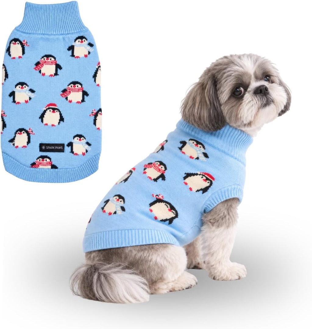 Spark Paws Knit Dog Sweater - Winter Dog Clothes, Small Medium Large