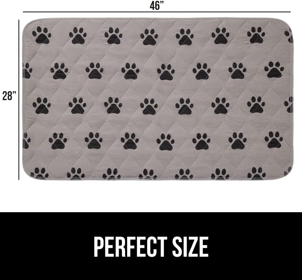 GORILLA GRIP Washable Puppy Pads, Slip Resistant Dog Crate Mat, 46x28