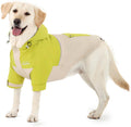 Dog Zip Up Raincoat Small Medium Large Dogs, Waterproof Dog Jacket Reflective Strips, Adjustable Hood Back Pocket,Rain G