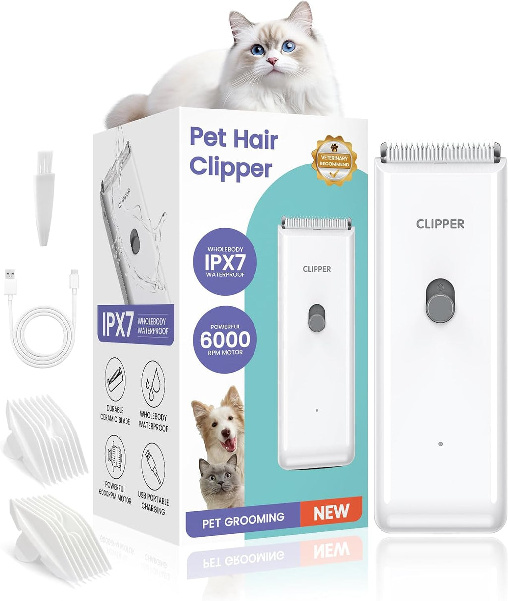 Pet Grooming Clippers Low Noise Waterproof Dog Cat Hair Trimmer