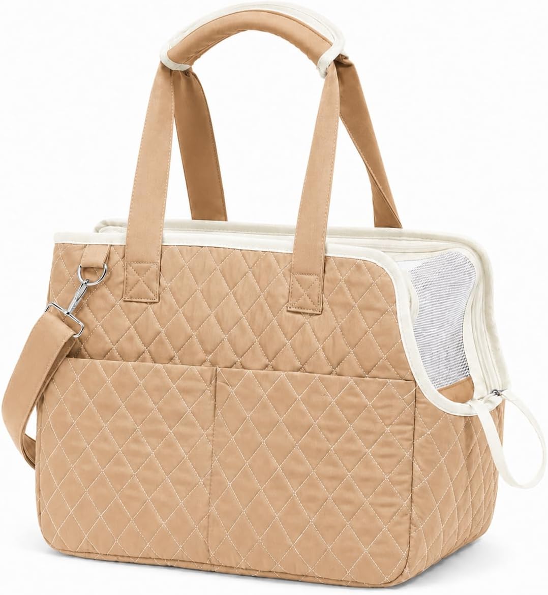 Dog Purse Carrier for Small Dog Cat Rabbit (Brown)