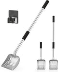 Metal Cat Litter Scoop, Detachable Long Handle Litter Scooper