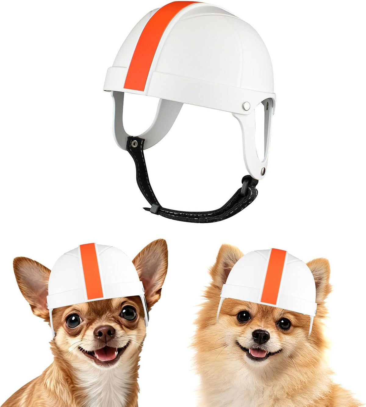 Dog Helmet for Small Dogs Cats, XS Pet Helmets with Goggles Outdoors Cycling Riding, Dog Sunglasses Helmets with Ear Hol