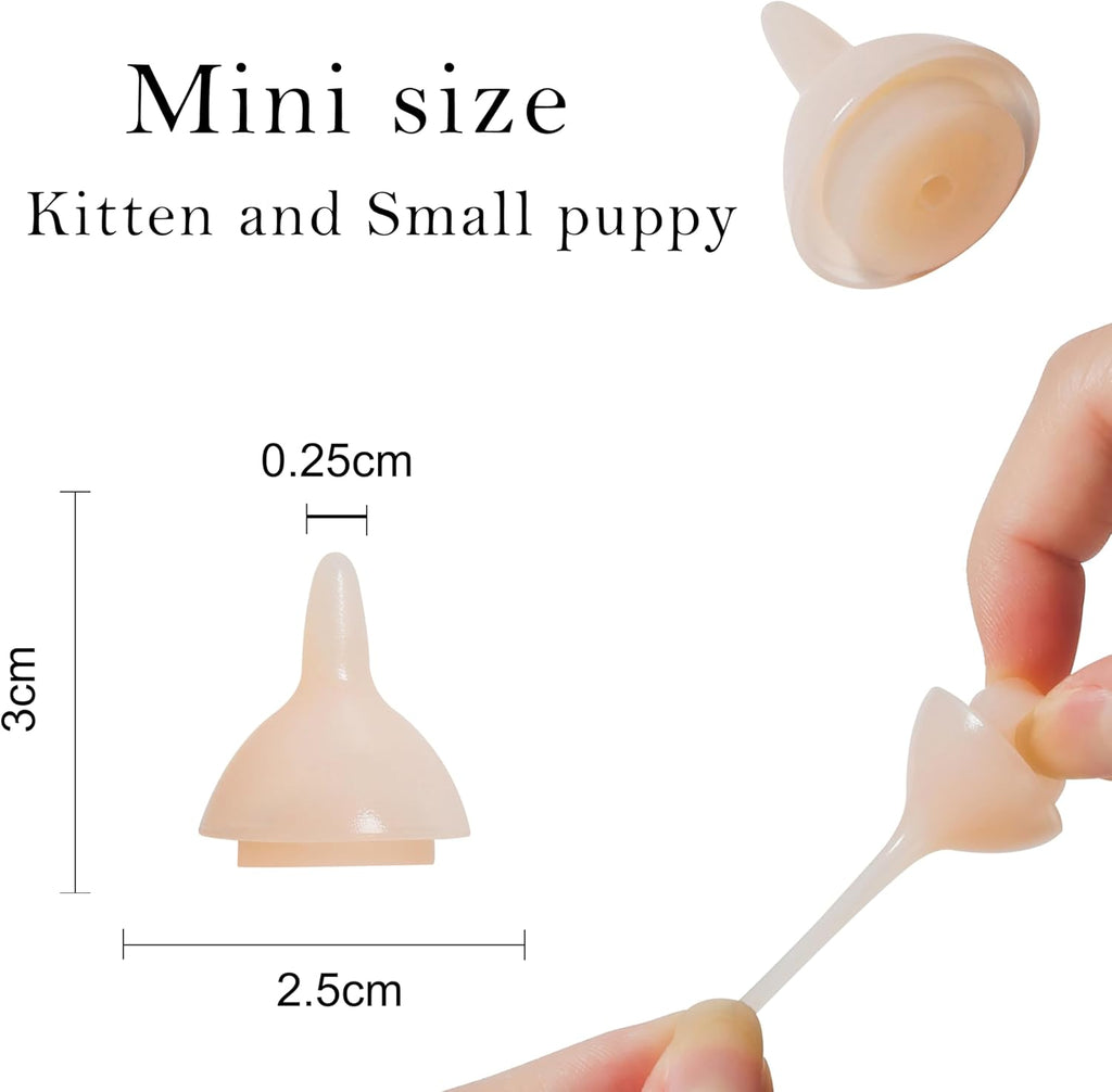 Feeding Nipple and Syringes, Puppy Kitten Nipple Feeder Kit