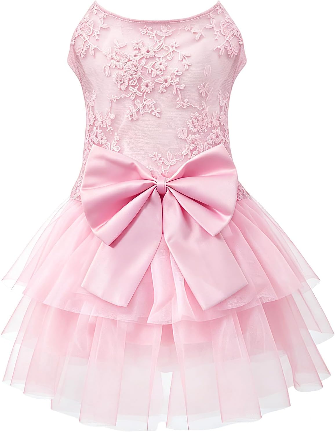 Dog Dress,Pet Wedding Dress Princess Formal Tutu Skirt with Bowknot,Puppy Birthday Party Outfit Apparel Girl for Small D