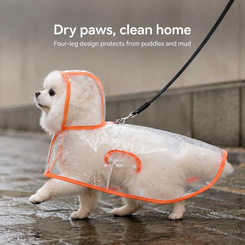 Dog Raincoat, Waterproof Dog Raincoat, M (for 3-5)