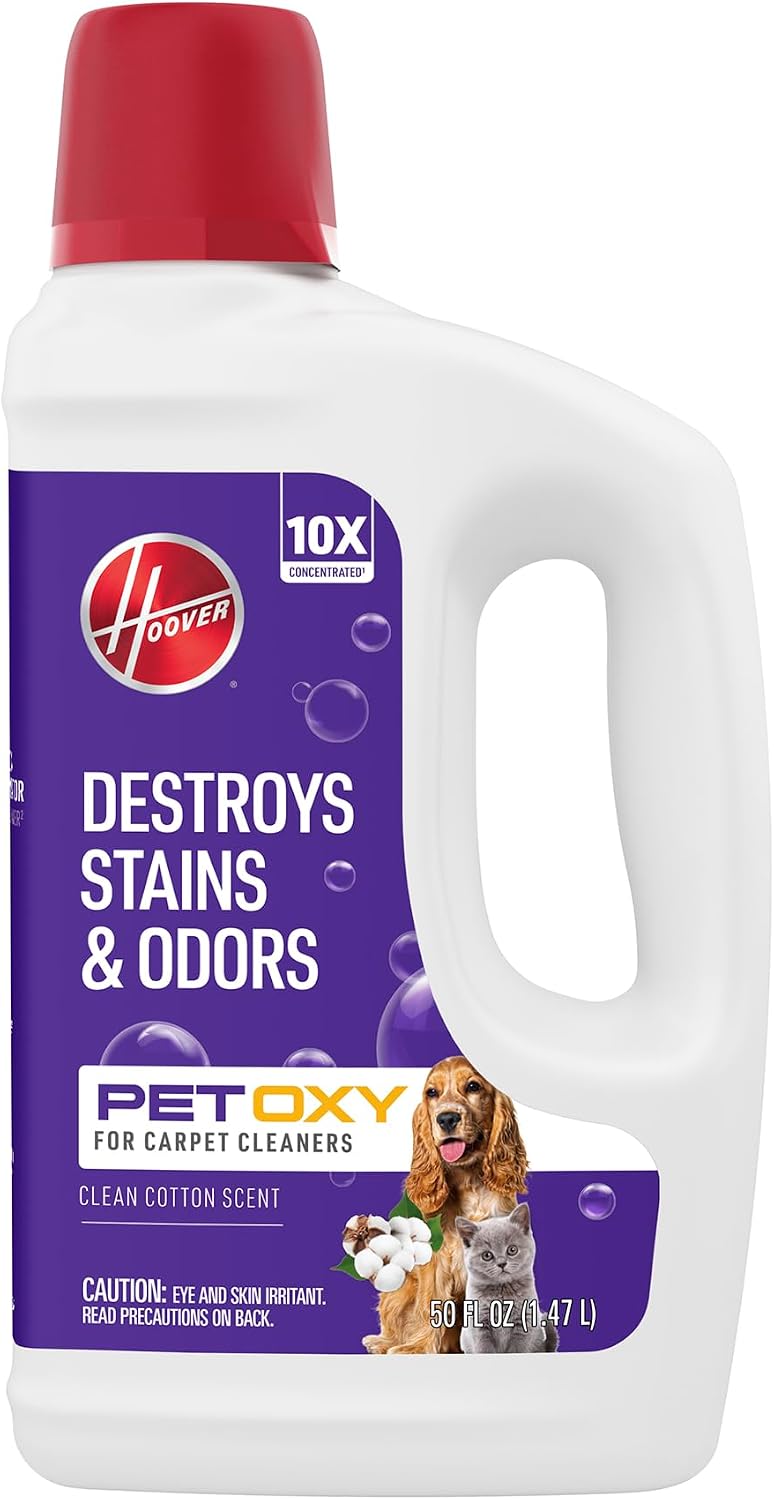 Hoover Oxy Pet Carpet Cleaner Solution, 50 oz., Ocean Breeze Scent
