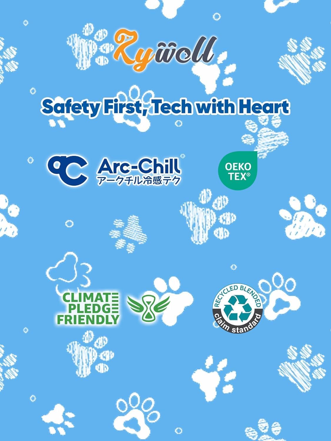 44x32in Dog Cooling Mat with One-Way Moisture & Arc-Chill 3.0