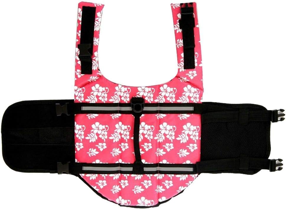 Dog Life Jacket Adjustable Dog Lifevest Swimsuit Safety Vest Apparel Lifesaver Coat for Small Large Cats Puppy Kitty wit