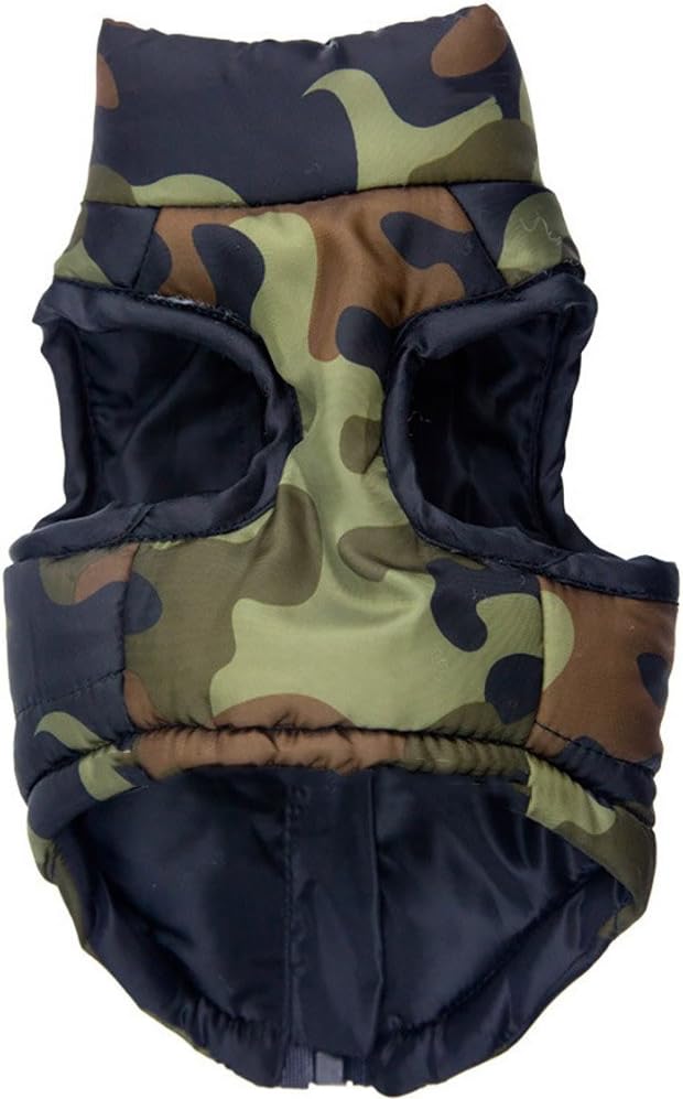 Winter Dog Vest - Warm Coat for Cold Weather, Windproof & Waterproof. Small Dogs ONLY - Teddy, Chihuahua, Yorkshire. Cam