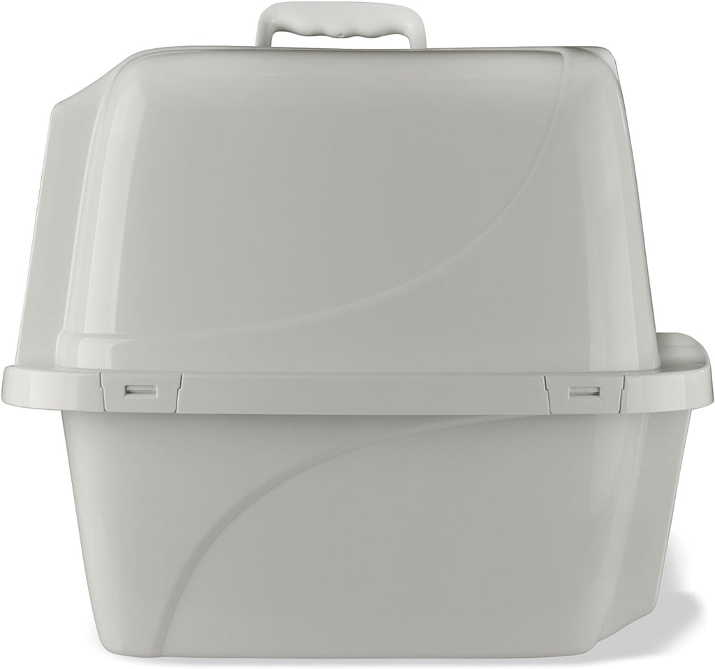Van Ness Pets Odor Control Large Enclosed Cat Litter Box, Hooded, Pearl, CP6