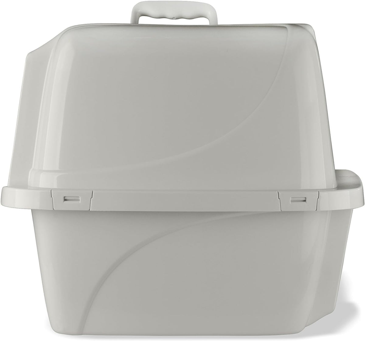 Van Ness Pets Odor Control Large Enclosed Cat Litter Box, Hooded, Pearl, CP6