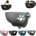 Cat Car Window Hammock with Soft Pad, Cat Car Window Seat，Gray：Small
