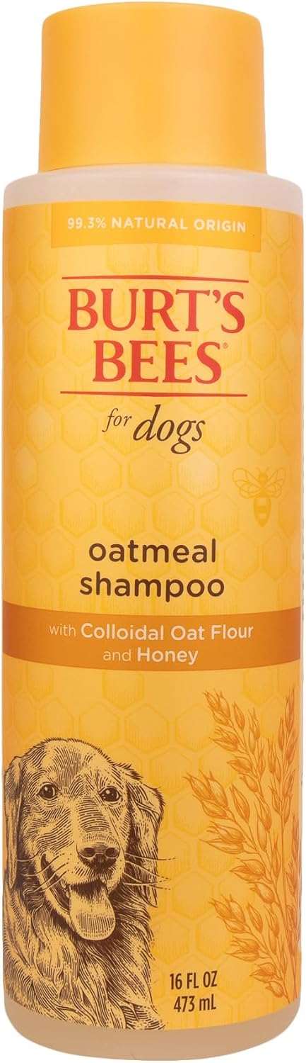 Burt's Bees for Pets Oatmeal Dog Shampoo, Puppy and Adult, 16 Fl Oz