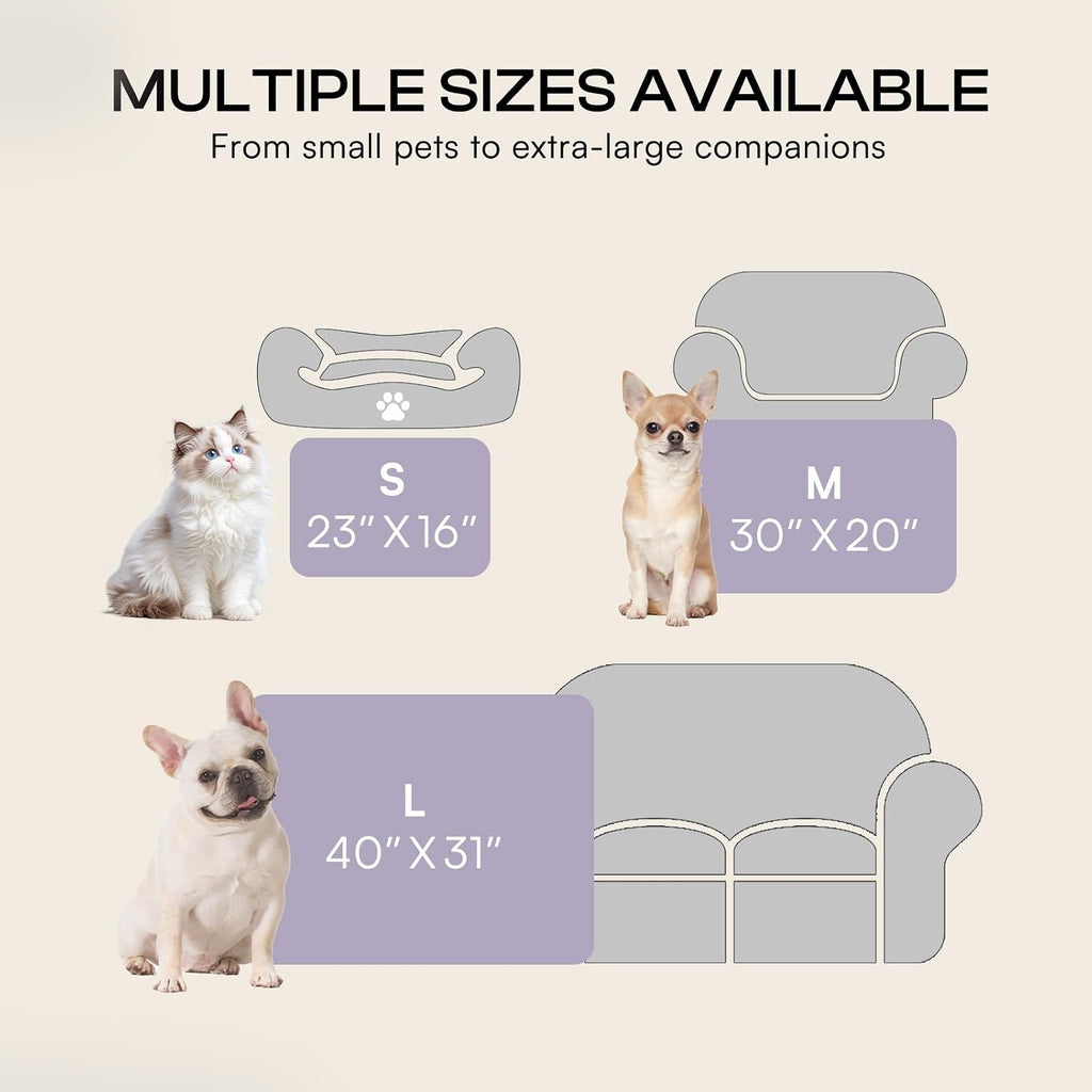 Luciphia 1 Pack 3 Blankets Super Soft Fluffy Premium Cute Cat Pattern Pet Blanket Flannel Throw for Dog Puppy Kitten,Whi