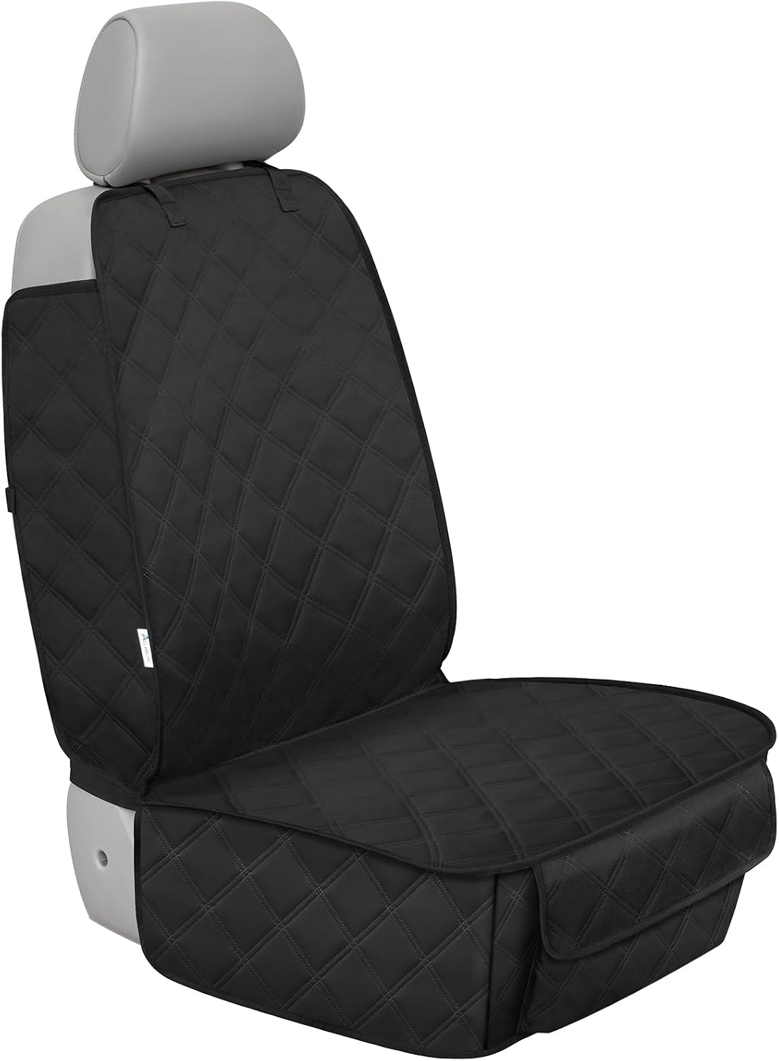 Front Seat Cover for Dogs with Side Flaps, Heavy Duty 900D Waterproof Seat Protector, Protects from Dirt & Scratches, fo